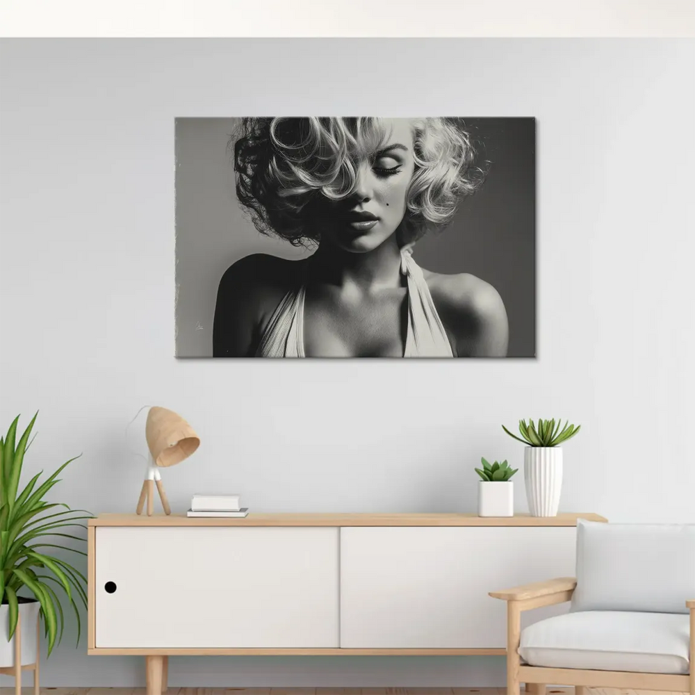 Marilyn-Inspired Calming Canvas Wall Art - Vintage Fashion Portrait - Image 2