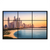 Panel 1: Dubai skyline with Ain Dubai seen across a calm blue sea at golden hour
