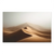 Desert fog landscape canvas print with rolling dunes in warm sand colors
