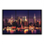 New York City skyline at night with illuminated skyscrapers