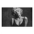 Black and white Marilyn Monroe portrait on canvas with textured dark background