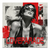 Glamorous black-and-white portrait of a woman with sunglasses and large hoops against a bold red textured background on a square canvas wall art.