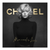 Monochrome Marilyn Monroe pop art canvas with bold gold Chanel lettering in the background