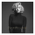 Square canvas wall art featuring a black and white Marilyn Monroe portrait with a gold 'Imperfection is beauty' script.
