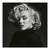 Square canvas print of a black-and-white Marilyn Monroe portrait in glamorous Hollywood style