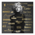 Square-format canvas featuring a sharp black-and-white Marilyn Monroe portrait with a textured dark gray background and gold luxury branding text.