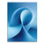 Blue Wave abstract canvas art with deep navy to sky blue gradients