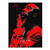 Tupac Shakur portrait in bold red, black, and gray pop art style with a thoughtful pose and motivational quote