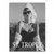 Glamorous woman with oversized earrings and sunglasses in a high-contrast black-and-white canvas wall art