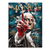 Bold urban pop art canvas featuring a stylized portrait of George Washington with a red upward-pointing hand, teal and blue background, money graphics, and the phrase MONEY rules the World.