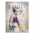 Marilyn Monroe pop art canvas print with pink boxing gloves and gold accents