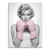 Black-and-white Marilyn Monroe canvas wall art with pink boxing gloves, bold Pop Art style.