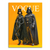 Portrait of Darth Vader and a stylish feminine counterpart on a yellow Vogue-style magazine cover, rendered in bold Pop Art colors.