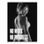 Black-and-white canvas wall art of a fit woman from behind with the NO WORK NO PROGRESS slogan.