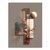 Portrait-oriented Celestial Bloom Harmony canvas wall art featuring warm geometric rectangles interwoven with peach blooms and a glowing golden orb.
