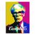 Andy Warhol-inspired Campbell's Pop Art portrait canvas with bold outlines and a multicolor palette.