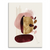 Velvet Shape abstract canvas wall art featuring burgundy and blush pink tones with gold accents on an off-white backdrop