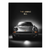 Monochrome Porsche 911 wall art canvas featuring a classic front view with gold THE LEGEND 911 text