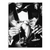 Black and white photograph of a man in a tuxedo raising two martini glasses in a toast on canvas wall art