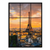 Sunset view of Paris with the Eiffel Tower rising above a glowing cityscape
