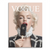 Marilyn Monroe pop art canvas portrait with Chanel-logo ice cream on a peach background