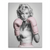 Marilyn Monroe Pop Art portrait with pink boxing gloves on a black-and-white background
