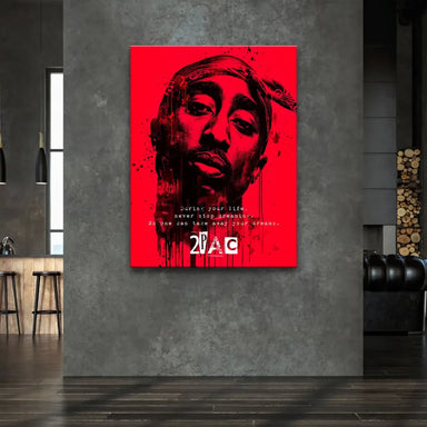 Urban street art inspired canvas wall art with inspirational quote