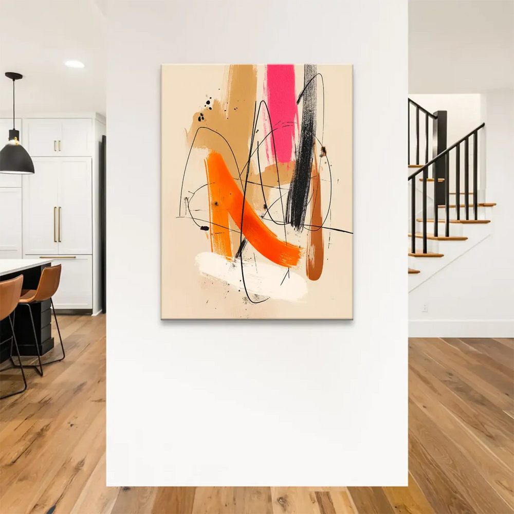 Contemporary abstract expressionist artwork suitable for living rooms, offices, or bedrooms
