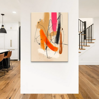 Contemporary abstract expressionist artwork suitable for living rooms, offices, or bedrooms