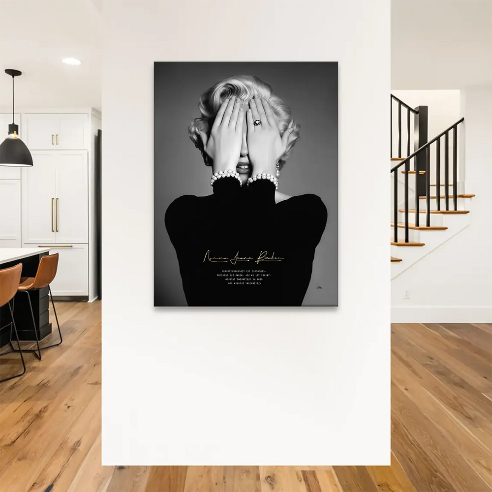 Vintage Hollywood-inspired wall art suitable for living room, bedroom, or office decor