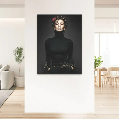 Pop art and street art influenced wall art with fashion-forward vibe