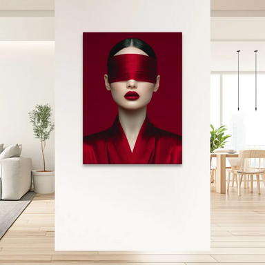 Luxurious red-toned wall art for modern living spaces