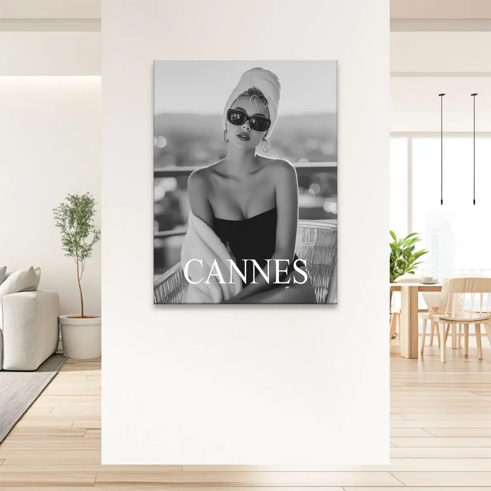Elegant fashion wall art showcasing a chic city-inspired mood.