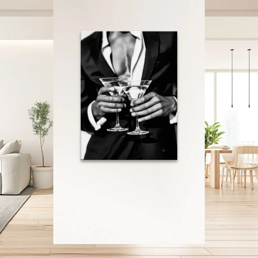 Luxurious contemporary decor piece suitable for living rooms or bars
