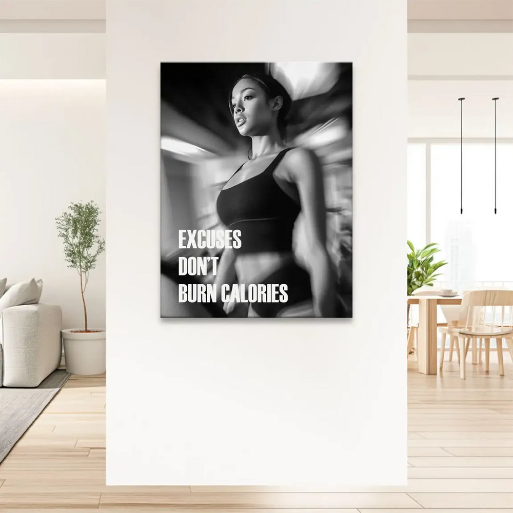 Modern motivational fitness photography wall art