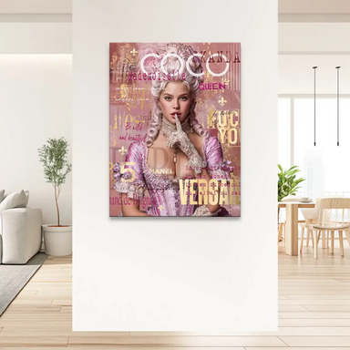 Eclectic wall art with chic, mysterious mood for living rooms or bedrooms.
