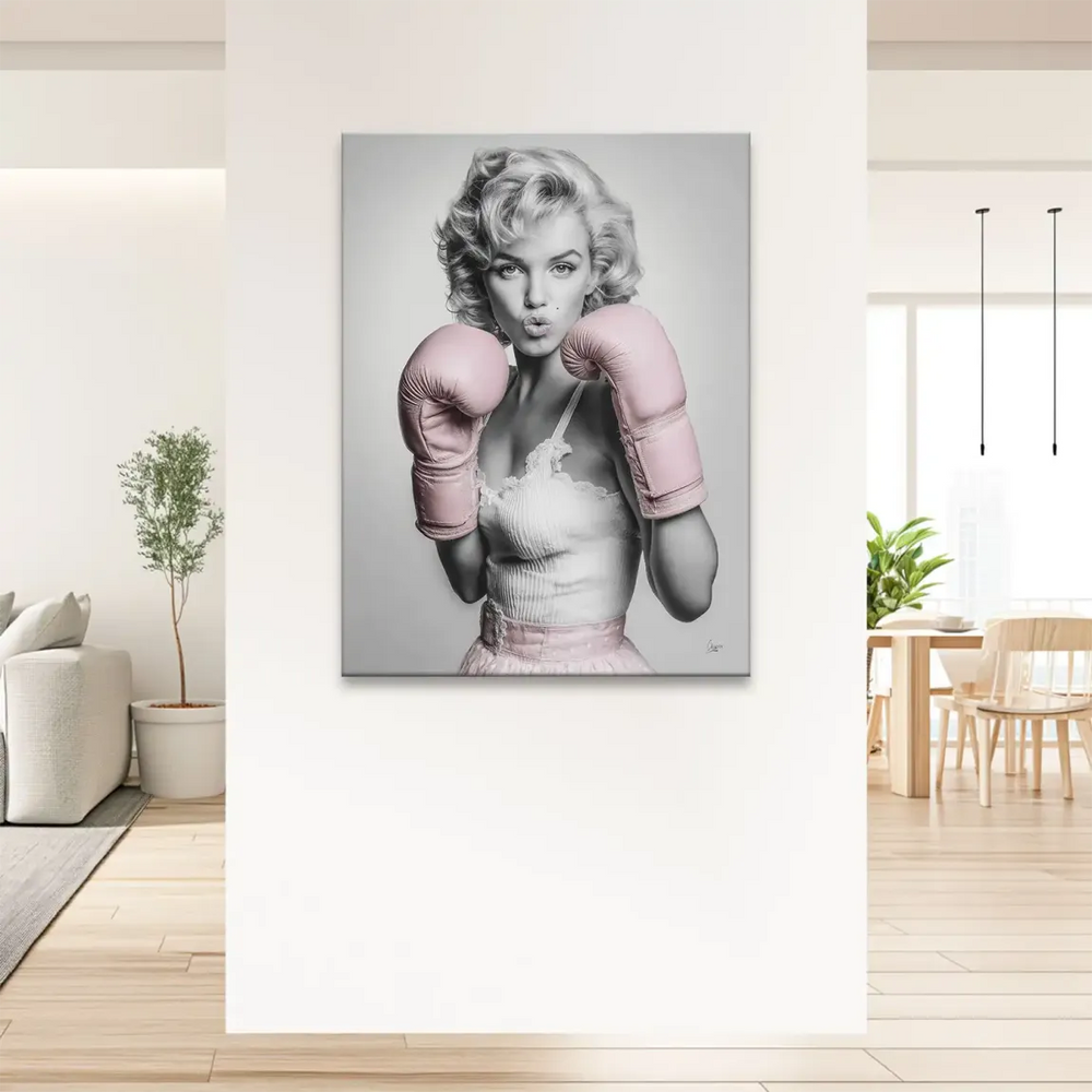 Vintage glamour meets modern bold color in Marilyn Monroe wall art