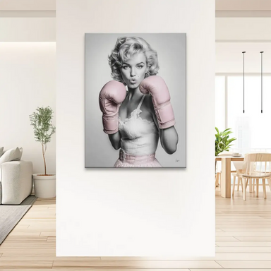 Vintage glamour meets modern bold color in Marilyn Monroe wall art