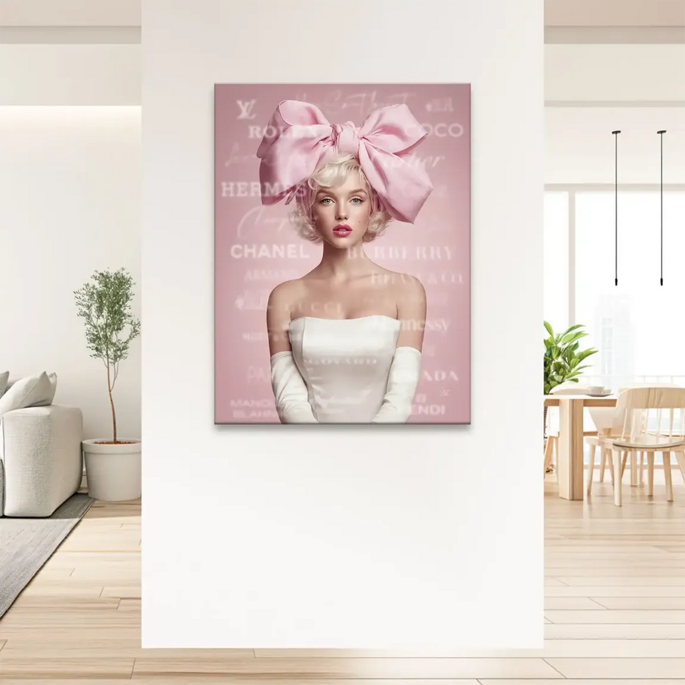 Vintage Hollywood glamour meets contemporary luxury in a Marilyn Monroe pop art canvas.