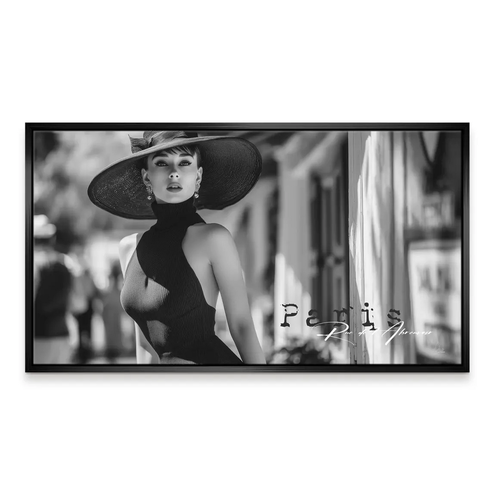 Audrey Hepburn Paris City Life Canvas Print - Image 5