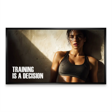Training Is a Decision - Motivational Sports Wall Art - Image 6
