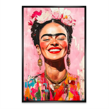 Expressionist-inspired Frida Kahlo canvas print for contemporary interiors