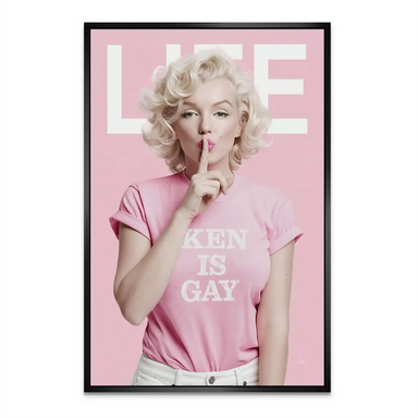 Marilyn Monroe Pop Art Canvas - Ken Is Gay Statement Art - Image 6