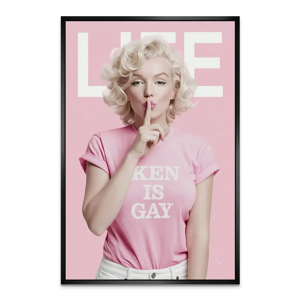 Marilyn Monroe Pop Art Canvas - Ken Is Gay Statement Art - Image 6