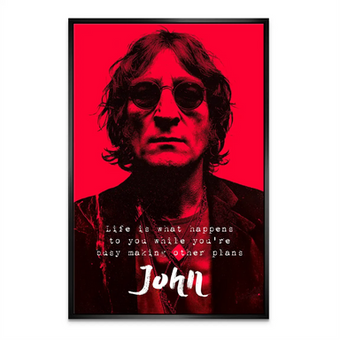 Lennon Red Vision Pop Art Canvas - Motivational Wall Art - Image 5