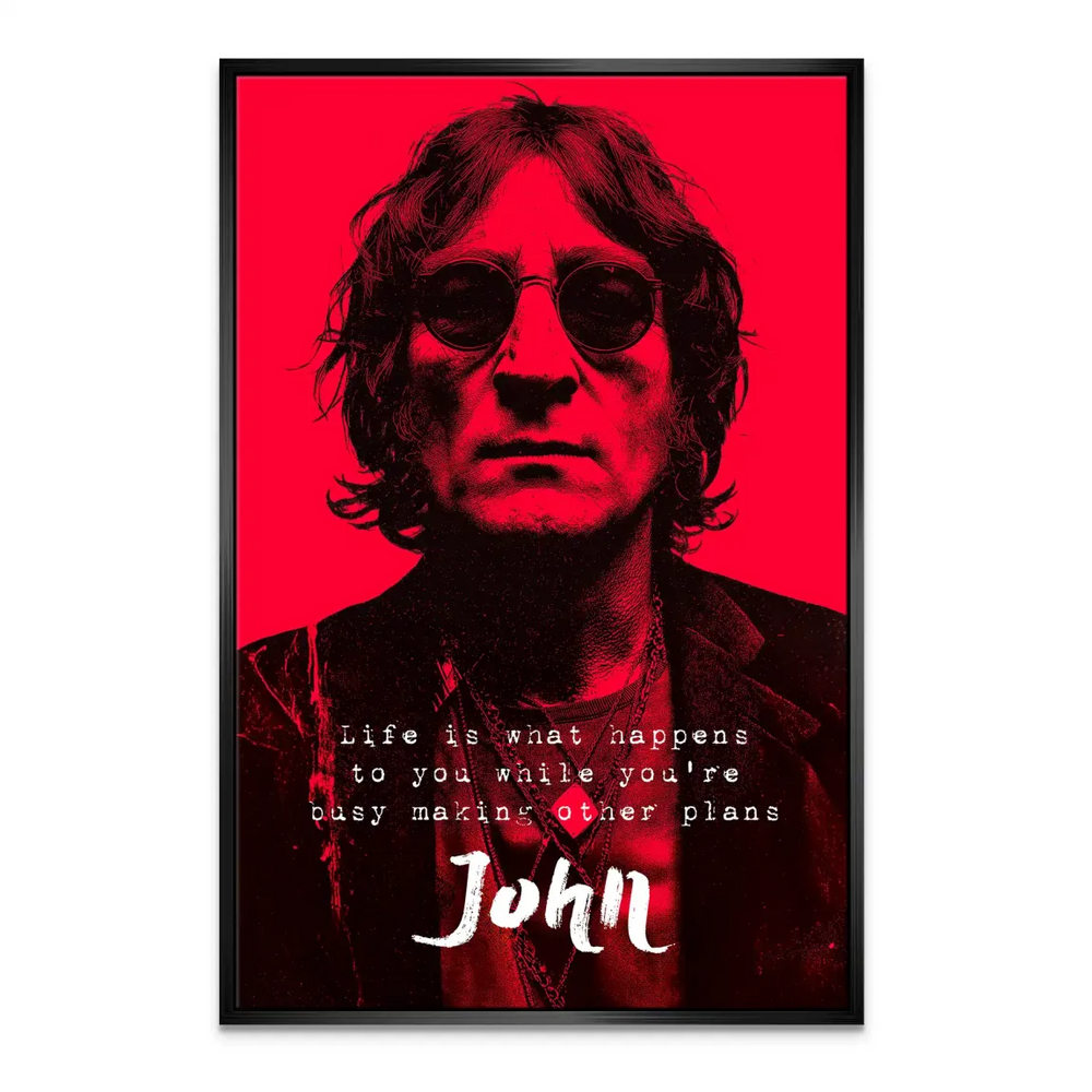 Lennon Red Vision Pop Art Canvas - Motivational Wall Art - Image 5