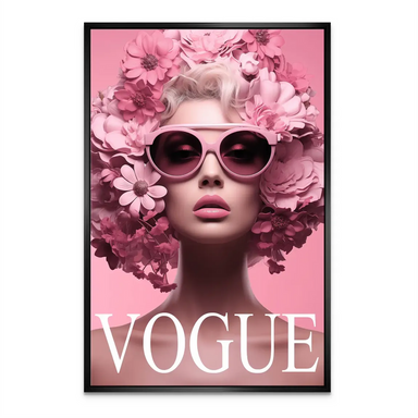 Contemporary canvas print for living room or bedroom decor with fashion vibe