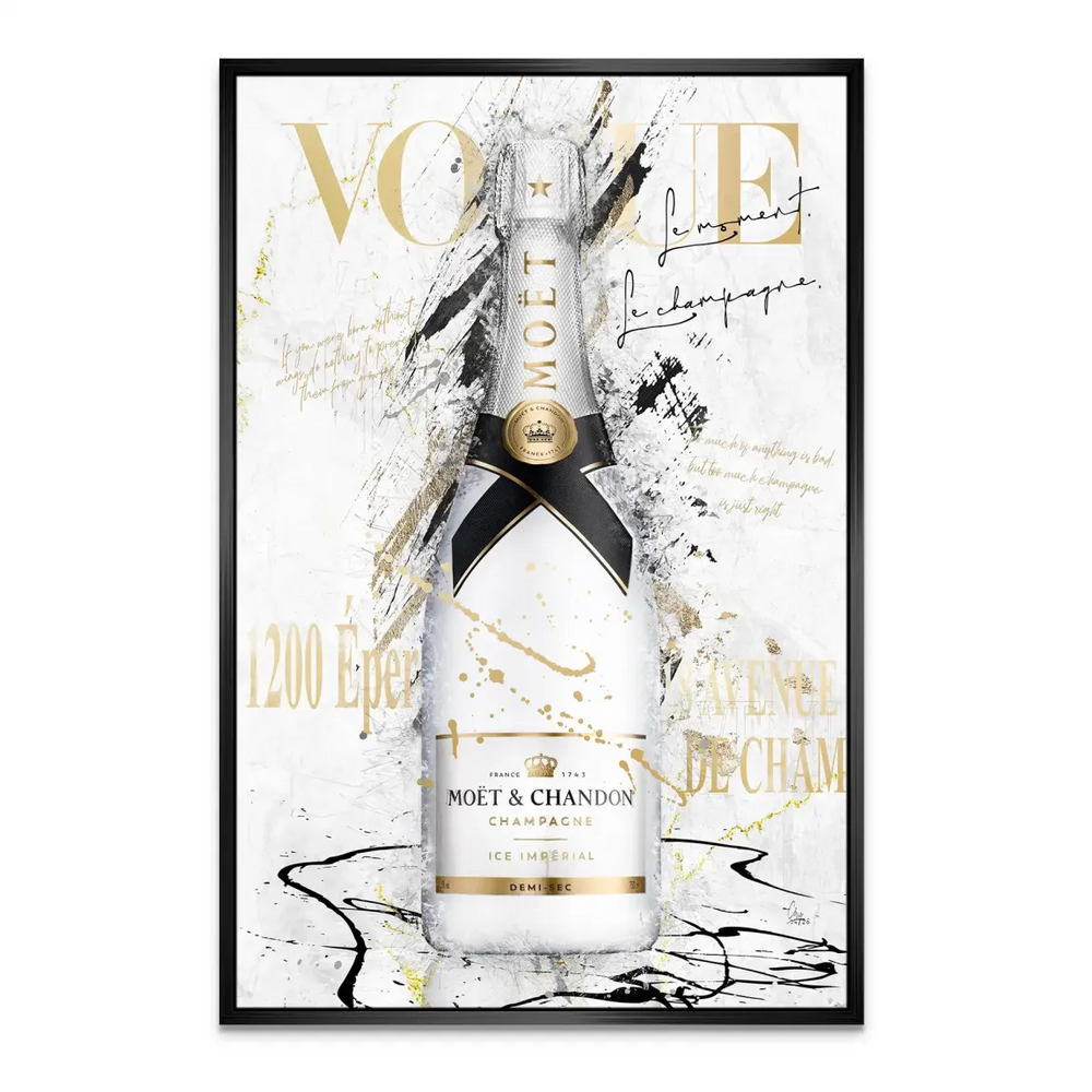 Champagne Art Canvas Print - Pop Art Fashion Wall Art - Image 7