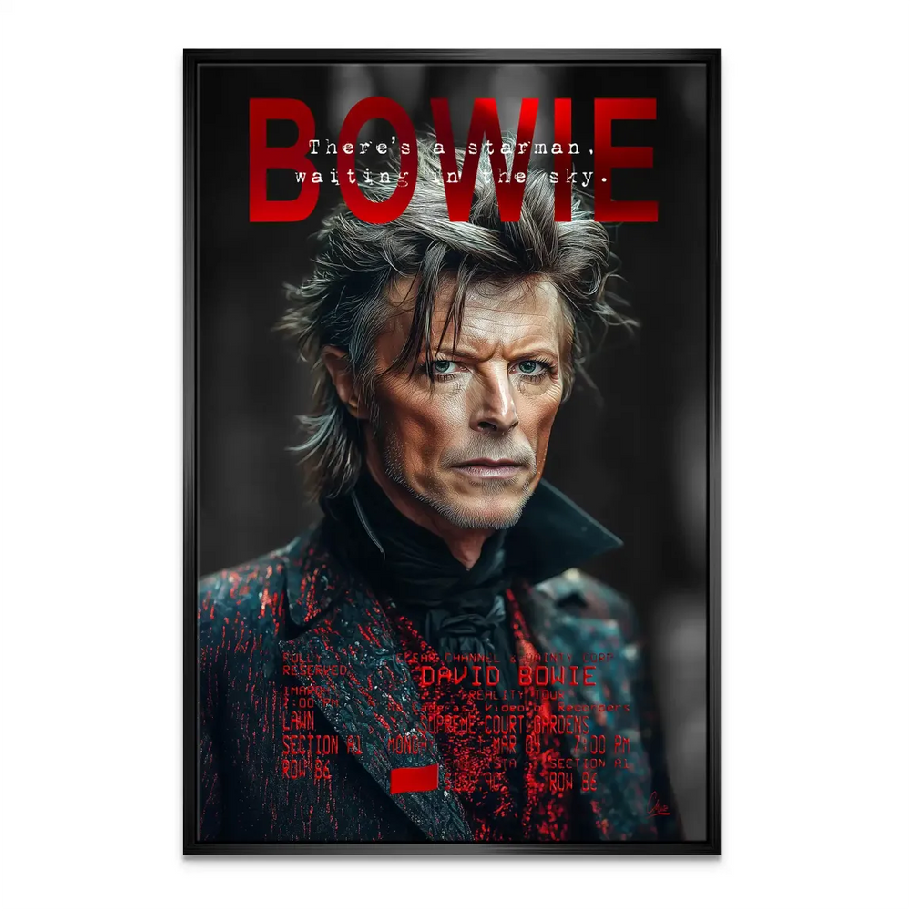 Bowie Starman Canvas Wall Art - David Bowie Portrait - Image 7