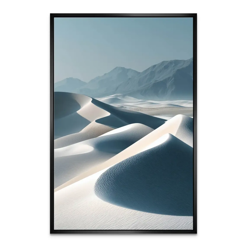 Canvas print of Time Made of Sand with calm desert scene